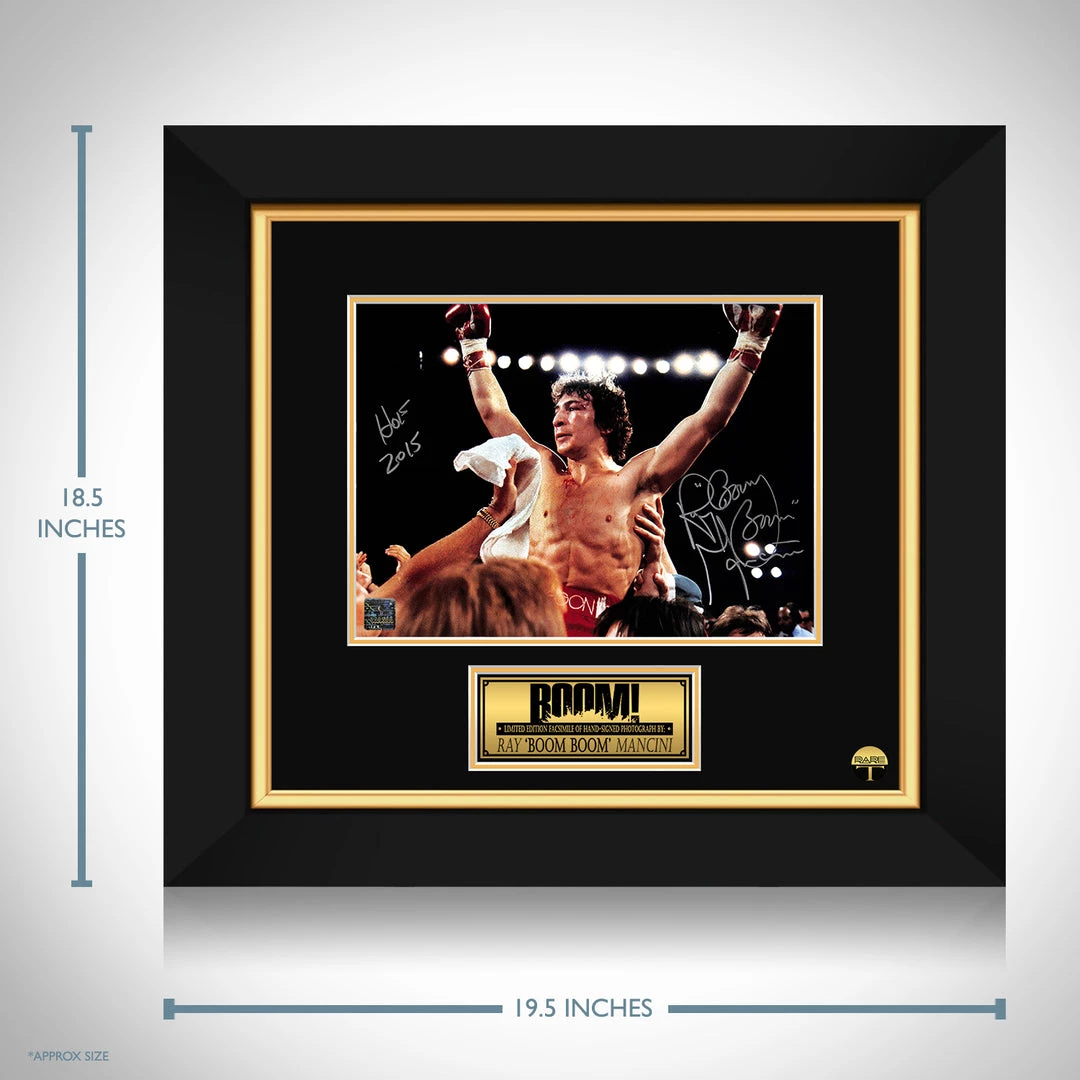 RARE-T Limited Edition Frames Ray 'Boom Boom' Mancini Photo Limited Signature Edition Studio Licensed Custom Frame 3 RARE-T Limited Edition Frames Ray 'Boom Boom' Mancini Photo Limited Signature Edition Studio Licensed Custom Frame