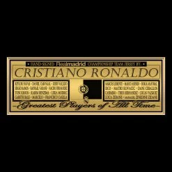 APW Cristiano Ronaldo- Certified Vintage Team Hand-Signed Real Madrid 2017-2018 White Jersey Custom Frame