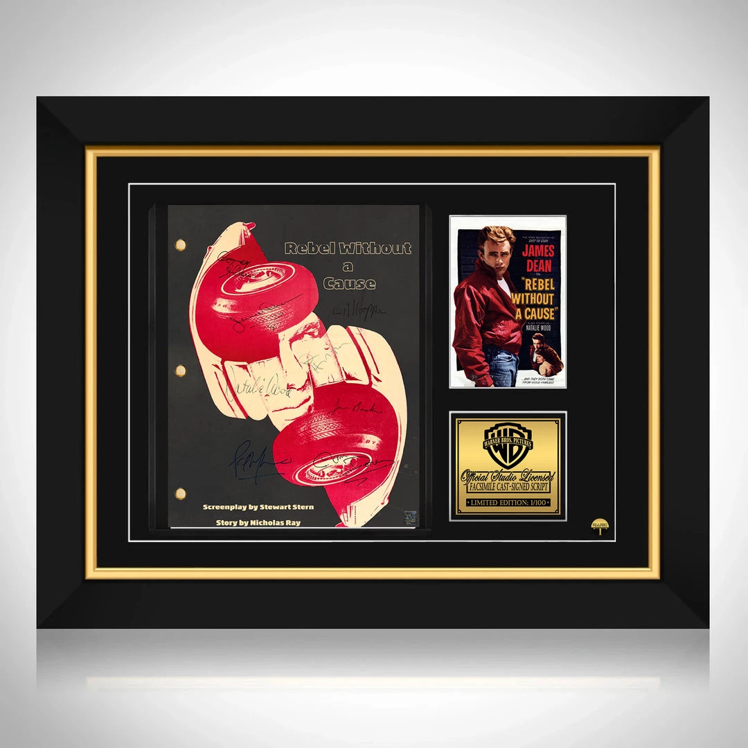 RARE-T Rebel Without A Cause Script Limited Signature Edition Studio Licensed Custom Frame 1 RARE-T Rebel Without A Cause Script Limited Signature Edition Studio Licensed Custom Frame