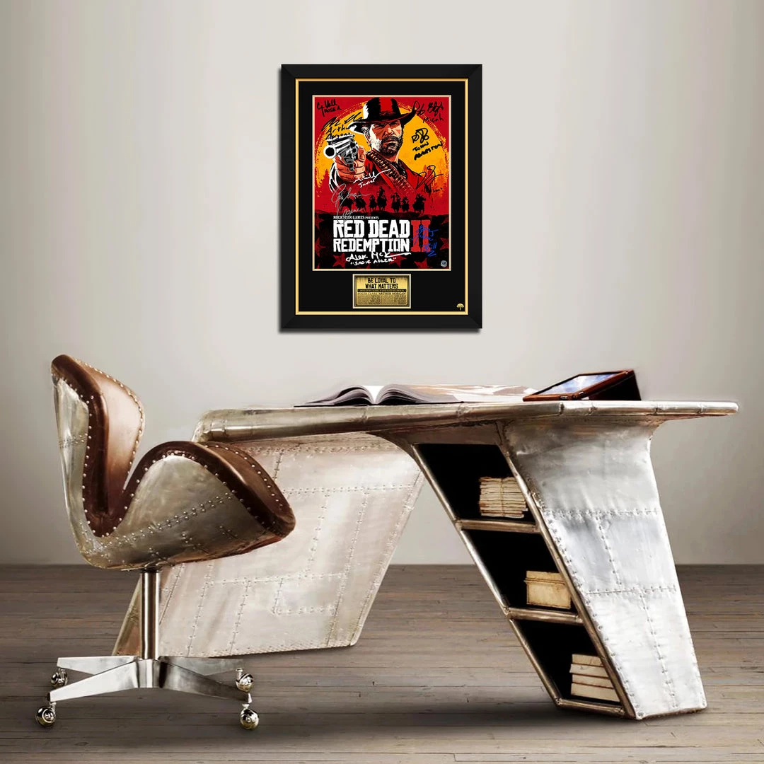 RARE-T Red Dead Redemption II Mini Poster Limited Signature Edition Studio Licensed Custom Frame NEW 2 RARE-T Red Dead Redemption II Mini Poster Limited Signature Edition Studio Licensed Custom Frame NEW