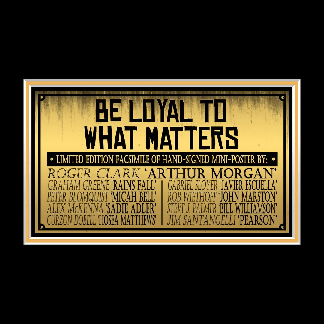 RARE-T Red Dead Redemption II Mini Poster Limited Signature Edition Studio Licensed Custom Frame NEW 6 RARE-T Red Dead Redemption II Mini Poster Limited Signature Edition Studio Licensed Custom Frame NEW