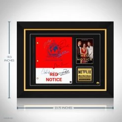 RARE-T Limited Edition Frames Red Notice Transcript Limited Signature Edition Studio Licensed Custom Frame