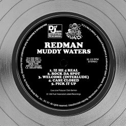 RARE-T Redman - Muddy Waters Platinum LP Limited Signature Edition Studio Licensed Custom Frame Limited Edition Frames