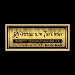 RARE-T Rembrandt Mini Poster Limited Signature Edition Studio Licensed Custom Frame