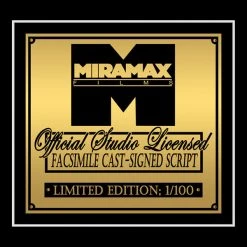 RARE-T Limited Edition Frames Reservoir Dogs Script Limited Signature Edition Studio Licensed Custom Frame