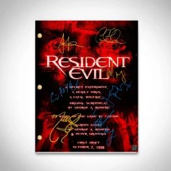 RARE-T Ready To Ship! - Resident Evil Script Limited Signature Edition Studio Licensed Custom Frame Ready To Ship! 48 Hour Shipping!
