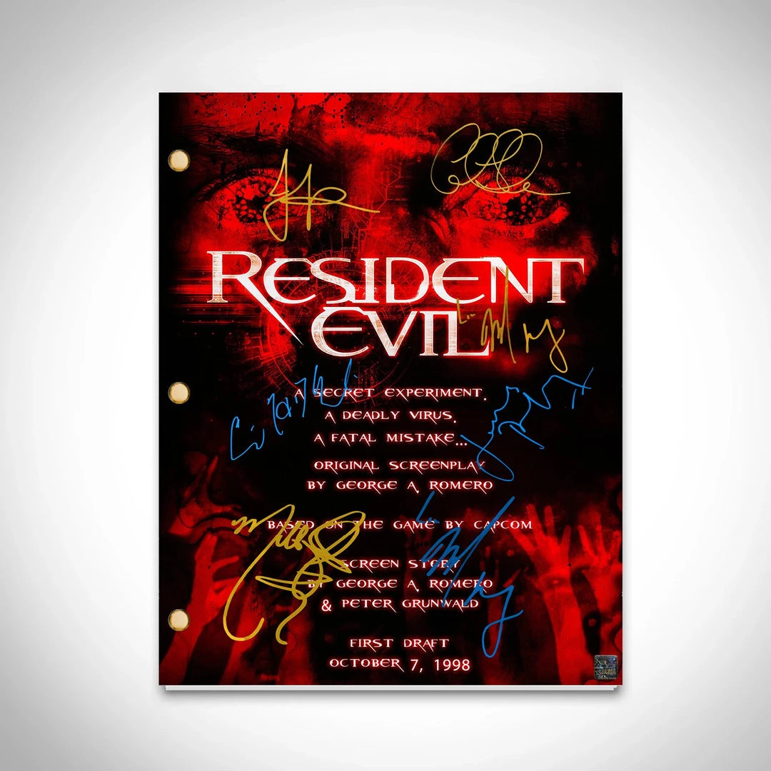RARE-T Ready To Ship! - Resident Evil Script Limited Signature Edition Studio Licensed Custom Frame Ready To Ship! 48 Hour Shipping! 2 RARE-T Ready To Ship! - Resident Evil Script Limited Signature Edition Studio Licensed Custom Frame Ready To Ship! 48 Hour Shipping!
