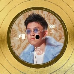 RARE-T Limited Edition Frames Rich Brian - Amen Gold LP Limited Signature Edition Studio Licensed Custom Frame