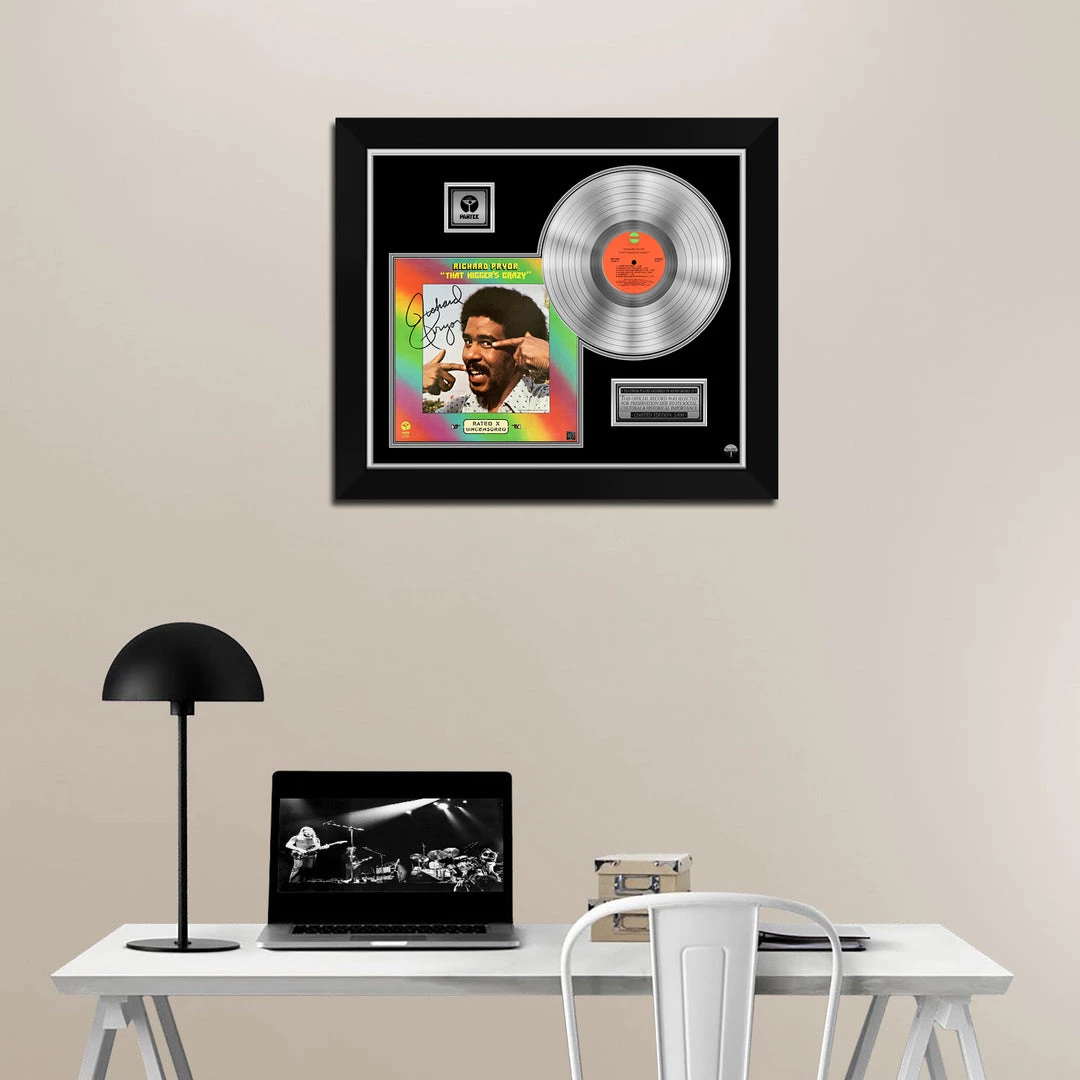 RARE-T Richard Pryor - That Nigger's Crazy Platinum LP Limited Signature Edition Studio Licensed Custom Frame 2 RARE-T Richard Pryor - That Nigger's Crazy Platinum LP Limited Signature Edition Studio Licensed Custom Frame