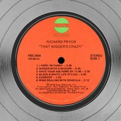 RARE-T Richard Pryor - That Nigger's Crazy Platinum LP Limited Signature Edition Studio Licensed Custom Frame 14 RARE-T Richard Pryor - That Nigger's Crazy Platinum LP Limited Signature Edition Studio Licensed Custom Frame