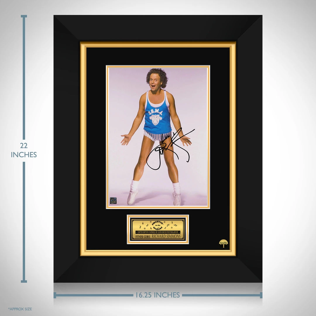 RARE-T Sports Memorabilia Sweating To The Oldies Richard Simmons Limited Signature Edition Studio Licensed Photo Custom Frame 3 RARE-T Sports Memorabilia Sweating To The Oldies Richard Simmons Limited Signature Edition Studio Licensed Photo Custom Frame