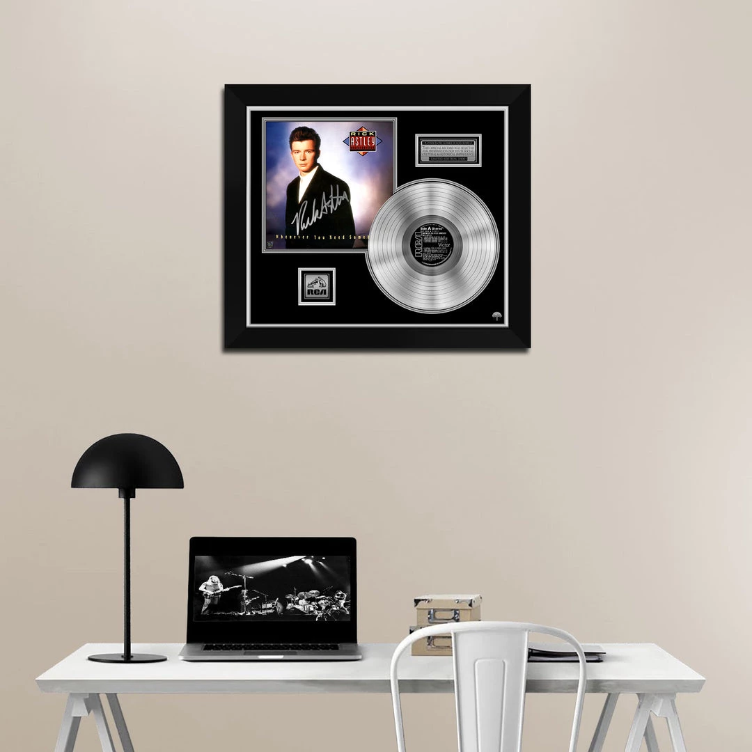 RARE-T Rick Astley - Whenever You Need Somebody Platinum LP Limited Signature Edition Studio Licensed Custom Frame Limited Edition Frames 2 RARE-T Rick Astley - Whenever You Need Somebody Platinum LP Limited Signature Edition Studio Licensed Custom Frame Limited Edition Frames