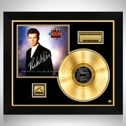 RARE-T Rick Astley - Whenever You Need Somebody Gold LP Limited Signature Edition Studio Licensed Custom Frame