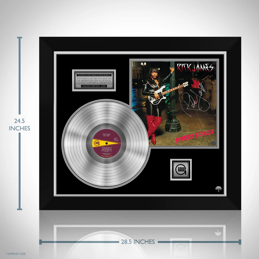 RARE-T Rick James - Street Songs Platinum LP Limited Signature Edition Studio Licensed Custom Frame Limited Edition Frames 3 RARE-T Rick James - Street Songs Platinum LP Limited Signature Edition Studio Licensed Custom Frame Limited Edition Frames