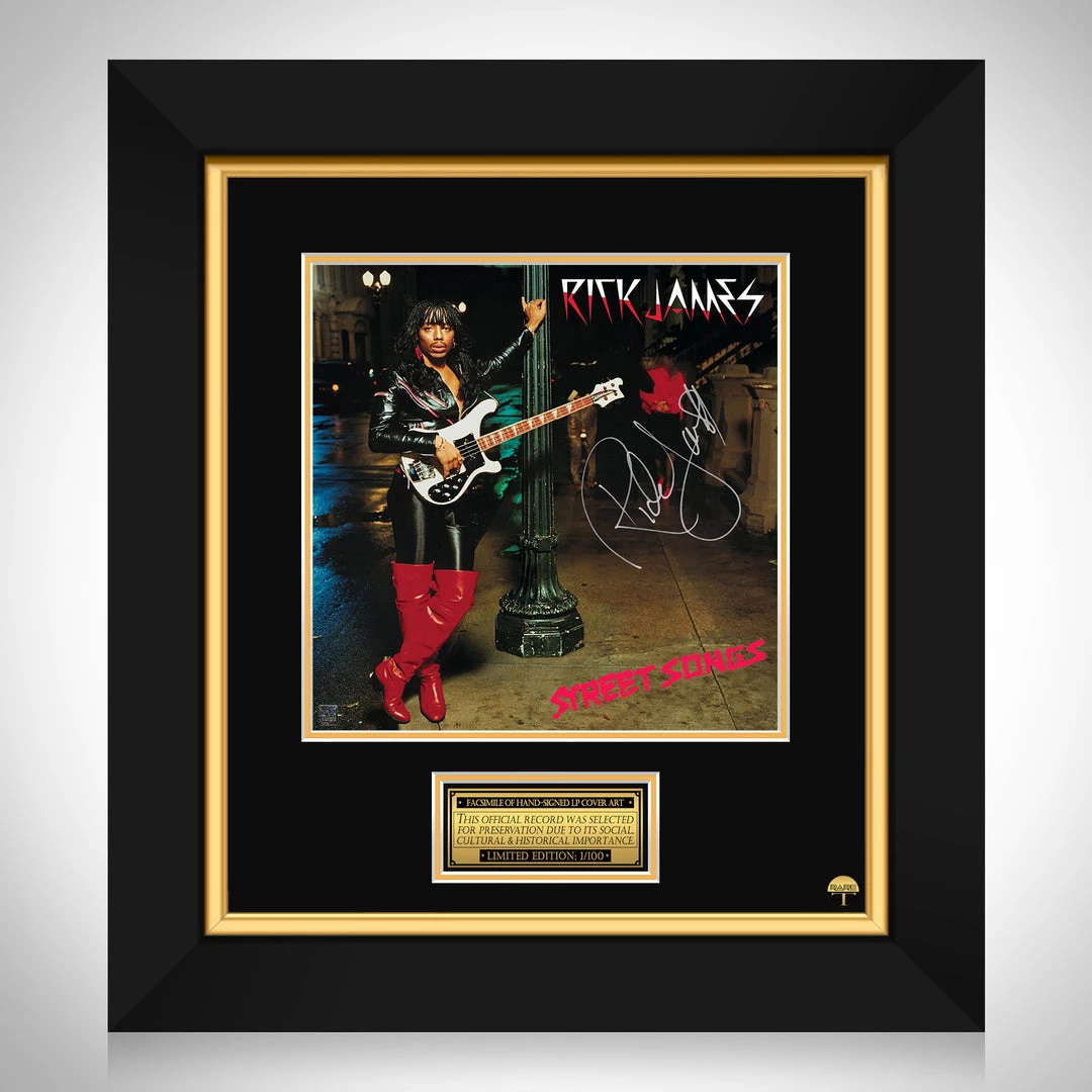 RARE-T Rick James - Street Songs LP Cover Limited Signature Edition Studio Licensed Custom Frame 1 RARE-T Rick James - Street Songs LP Cover Limited Signature Edition Studio Licensed Custom Frame