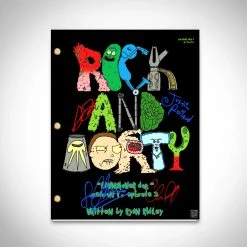 RARE-T Rick And Morty Script Limited Signature Edition Studio Licensed Custom Frame