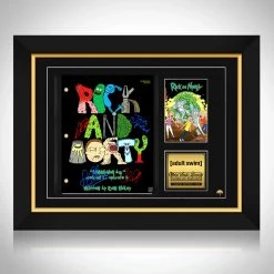RARE-T Rick And Morty Script Limited Signature Edition Studio Licensed Custom Frame
