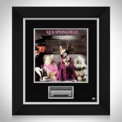 RARE-T Rick Springfield - Success Hasn't Spoiled Me LP Cover Limited Signature Edition Studio Licensed Custom Frame Limited Edition Frames