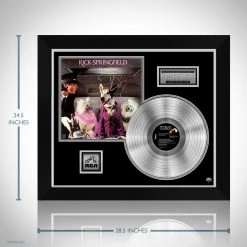 RARE-T Limited Edition Frames Rick Springfield- 'Success Hasn't Spoiled Me' Limited Signature Edition Studio Licensed Platinum LP Custom Frame