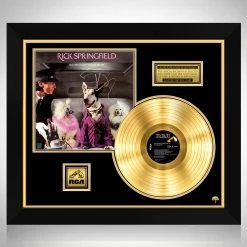RARE-T Rick Springfield - Success Hasn't Spoiled Me Limited Signature Edition Studio Licensed Gold LP Custom Frame