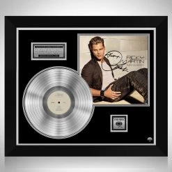 RARE-T Limited Edition Frames Ricky Martin - Almas Del Silencio Platinum LP Limited Signature Edition Studio Licensed Custom Frame