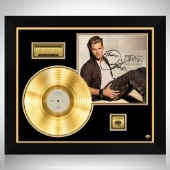 RARE-T Limited Edition Frames Ricky Martin - Almas Del Silencio Gold LP Limited Signature Edition Studio Licensed Custom Frame