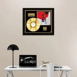 RARE-T Rihanna Anti Gold LP Limited Signature Edition Studio Licensed Custom Frame