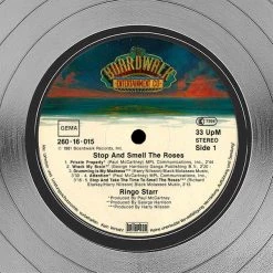 Rare-T Ringo Starr -Stop And Smell The Roses Limited Signature Edition Studio Licensed Platinum LP Custom Frame Limited Edition Frames 20 Rare-T Ringo Starr -Stop And Smell The Roses Limited Signature Edition Studio Licensed Platinum LP Custom Frame Limited Edition Frames