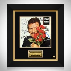RARE-T Ringo Starr - Stop And Smell The Roses LP Cover Limited Signature Edition Studio Licensed Custom Frame