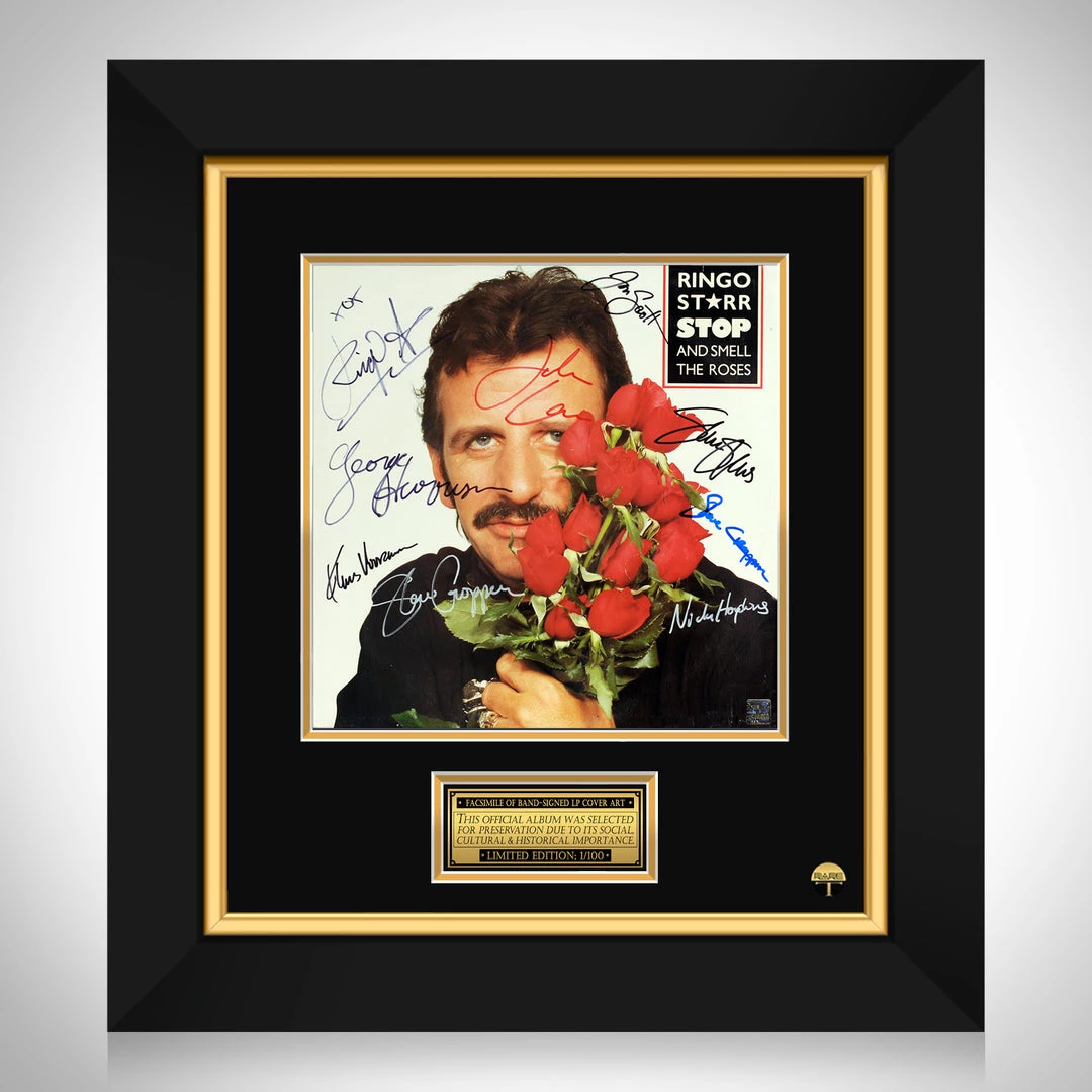 RARE-T Ringo Starr - Stop And Smell The Roses LP Cover Limited Signature Edition Studio Licensed Custom Frame 1 RARE-T Ringo Starr - Stop And Smell The Roses LP Cover Limited Signature Edition Studio Licensed Custom Frame