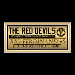 RARE-T Manchester United - Rio Ferdinand Photo Limited Signature Edition Studio Licensed Custom Frame Sports Memorabilia 11 RARE-T Manchester United - Rio Ferdinand Photo Limited Signature Edition Studio Licensed Custom Frame Sports Memorabilia