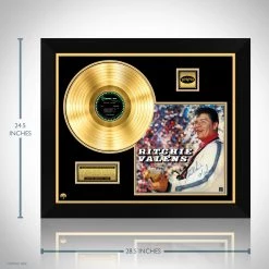RARE-T Limited Edition Frames Ritchie Valens Self-titled Gold LP Limited Signature Edition Studio Licensed Custom Frame