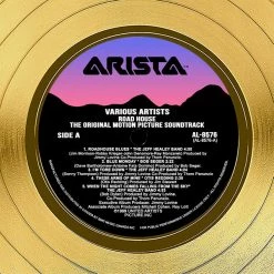 RARE-T Road House - Original Motion Picture Soundtrack Gold LP Limited Signature Edition Studio Licensed Custom Frame