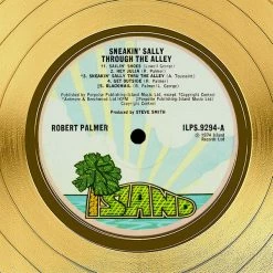 RARE-T Robert Palmer - Sneakin' Sally Through The Alley Gold LP Limited Signature Edition Studio Licensed Custom Frame Limited Edition Frames