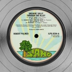RARE-T Limited Edition Frames Robert Palmer - Sneakin' Sally Through The Alley Platinum LP Limited Signature Edition Studio Licensed Custom Frame