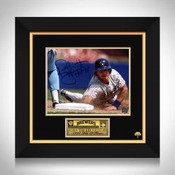 RARE-T Sports Memorabilia Milwaukee Brewers - Robin Yount Photo Limited Signature Edition Studio Licensed Custom Frame
