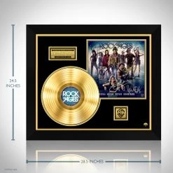 RARE-T Rock Of Ages - Soundtrack Gold LP Limited Signature Edition Studio Licensed Custom Frame 15 RARE-T Rock Of Ages - Soundtrack Gold LP Limited Signature Edition Studio Licensed Custom Frame
