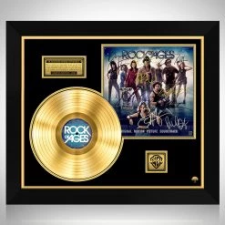 RARE-T Rock Of Ages - Soundtrack Gold LP Limited Signature Edition Studio Licensed Custom Frame