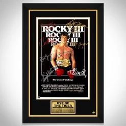 RARE-T Rocky III Mini Poster Limited Signature Edition Studio Licensed Custom Frame