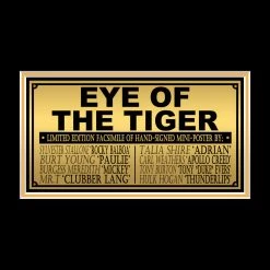 RARE-T Rocky III Mini Poster Limited Signature Edition Studio Licensed Custom Frame