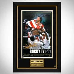 RARE-T Rocky IV Mini Poster Limited Signature Edition Studio Licensed Custom Frame