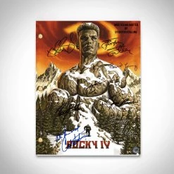 RARE-T Rocky IV Script Limited Signature Edition Studio Licensed Custom Frame