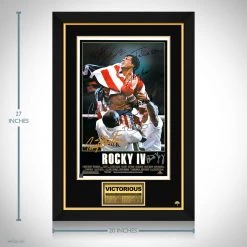 RARE-T Rocky IV Mini Poster Limited Signature Edition Studio Licensed Custom Frame