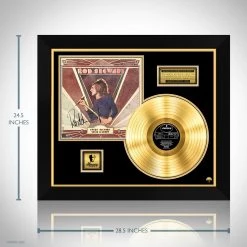 Rare-T Limited Edition Frames Rod Stewart - Every Picture Tells A Story Gold LP Limited Signature Edition Studio Licensed Custom Frame
