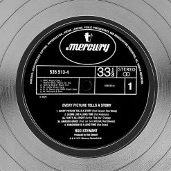 Rare-T Rod Stewart - Every Picture Tells A Story Platinum LP Limited Signature Edition Studio Licensed Custom Frame