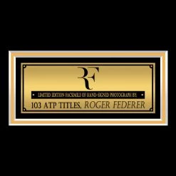 RARE-T Sports Memorabilia Roger Federer Champion Photo Limited Signature Edition Studio Licensed Custom Frame