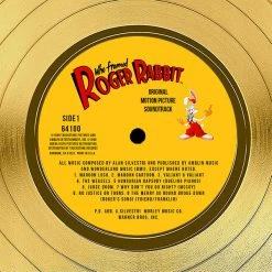 RARE-T Roger Rabbit - Original Motion Picture Soundtrack Gold LP Limited Signature Edition Studio Licensed Custom Frame