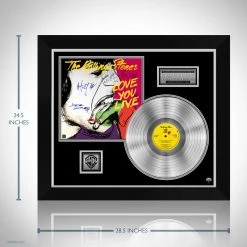 RARE-T The Rolling Stones - Love You Live Platinum LP Limited Signature Edition Studio Licensed Custom Frame 13 RARE-T The Rolling Stones - Love You Live Platinum LP Limited Signature Edition Studio Licensed Custom Frame