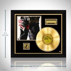 RARE-T Limited Edition Frames Rolling Stones Sticky Fingers Gold LP Limited Signature Edition Studio Licensed Custom Frame