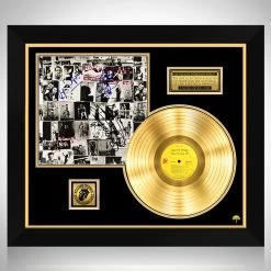 RARE-T Rolling Stones Exile On Main Street Gold LP Limited Signature Edition Studio Licensed Custom Frame